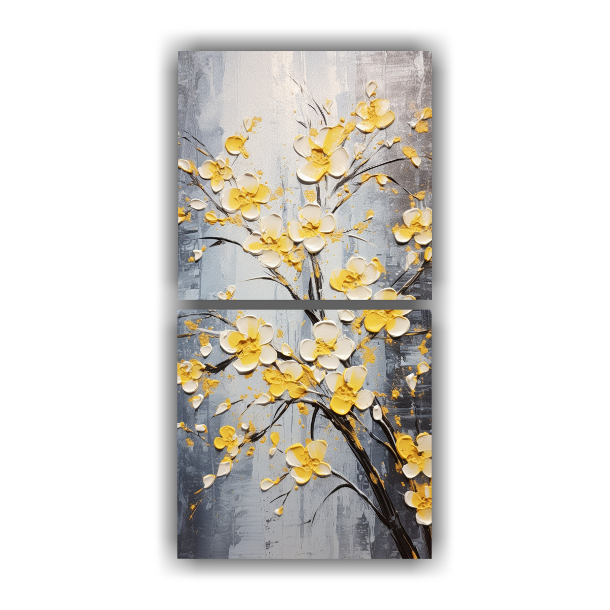 cuadro-enigm-tico-de-flores-de-cerezo-amarillo-en-lienzo