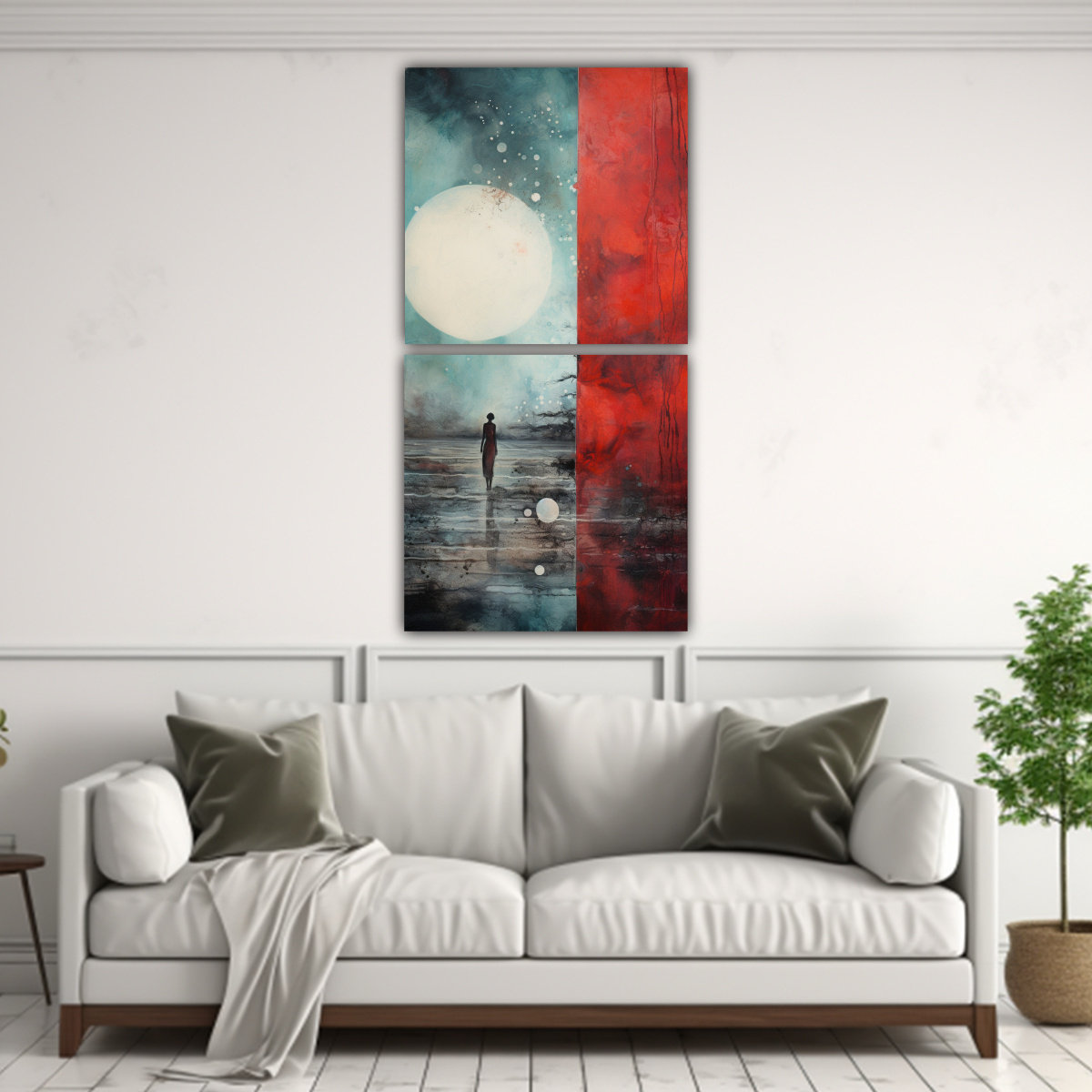 cuadro-fant-stico-de-dos-cuadros-dibujo-en-acuarela-rojo-turquesa-y-plata-1