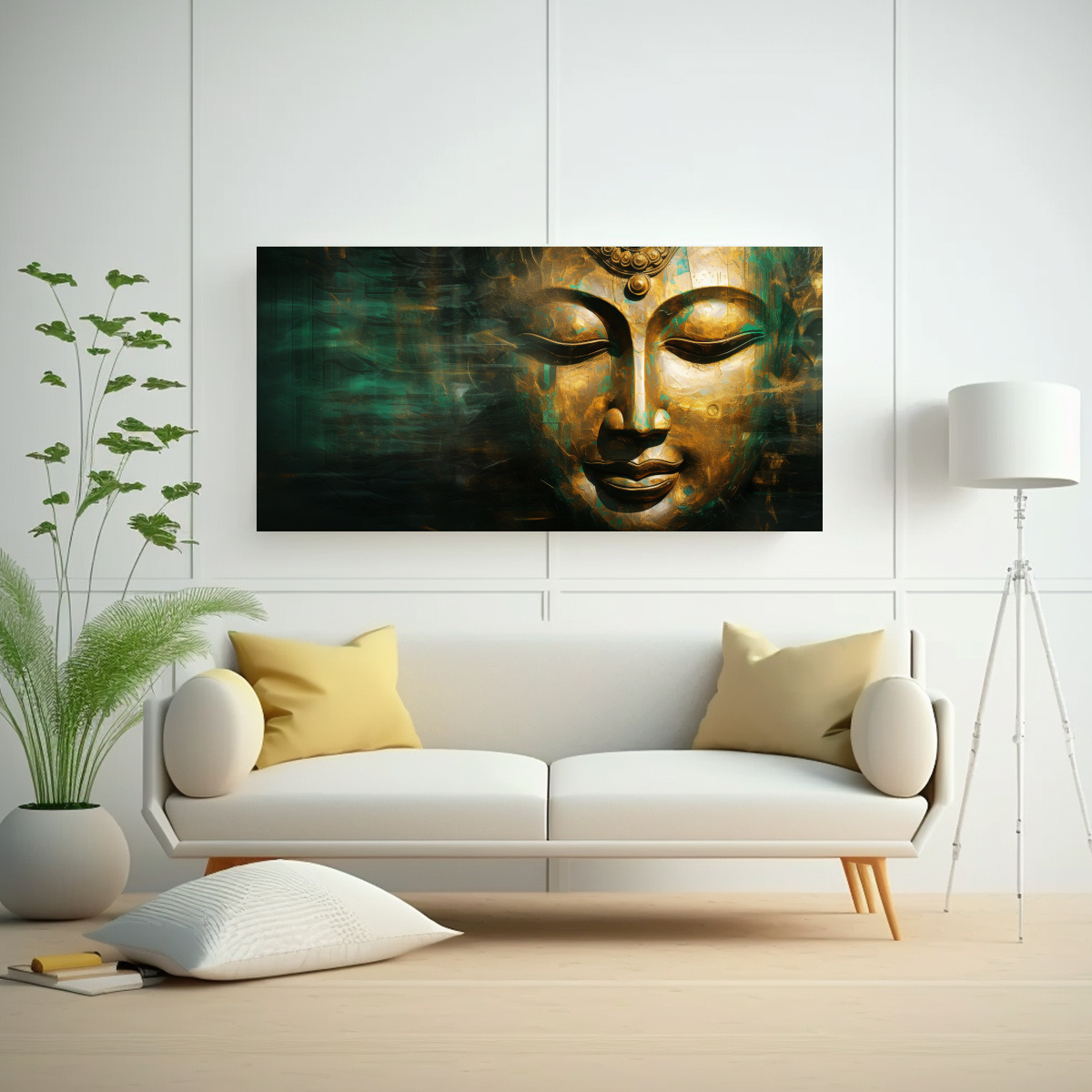 cuadro-fotograf-a-impresionante-budha-dorada-y-verde-estilo-abstracto-1