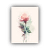 cuadro-hermoso-rosa-en-acuarela-con-fondo-verde
