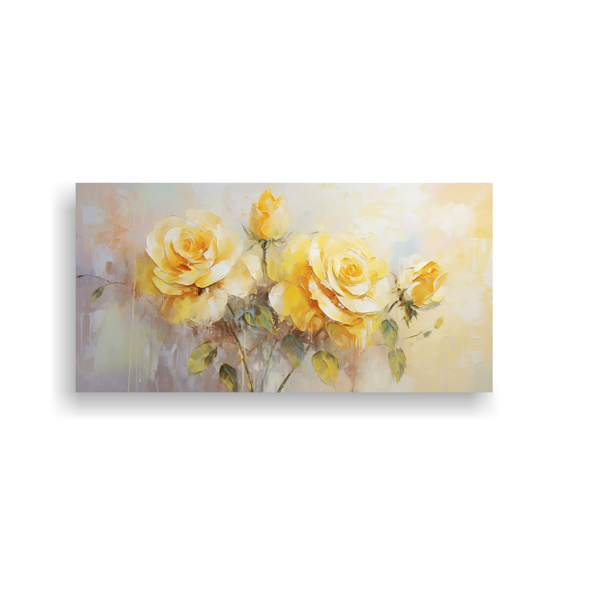 cuadro-imagen-de-rosas-amarillas-en-el-estilo-de-pintura-sobre-lienzo