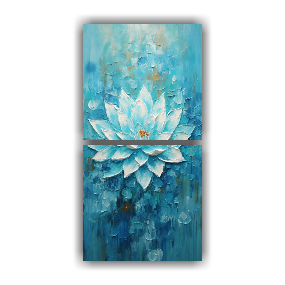 cuadro-impreso-interiores-estilo-loto-turquesa-sobre-lienzo