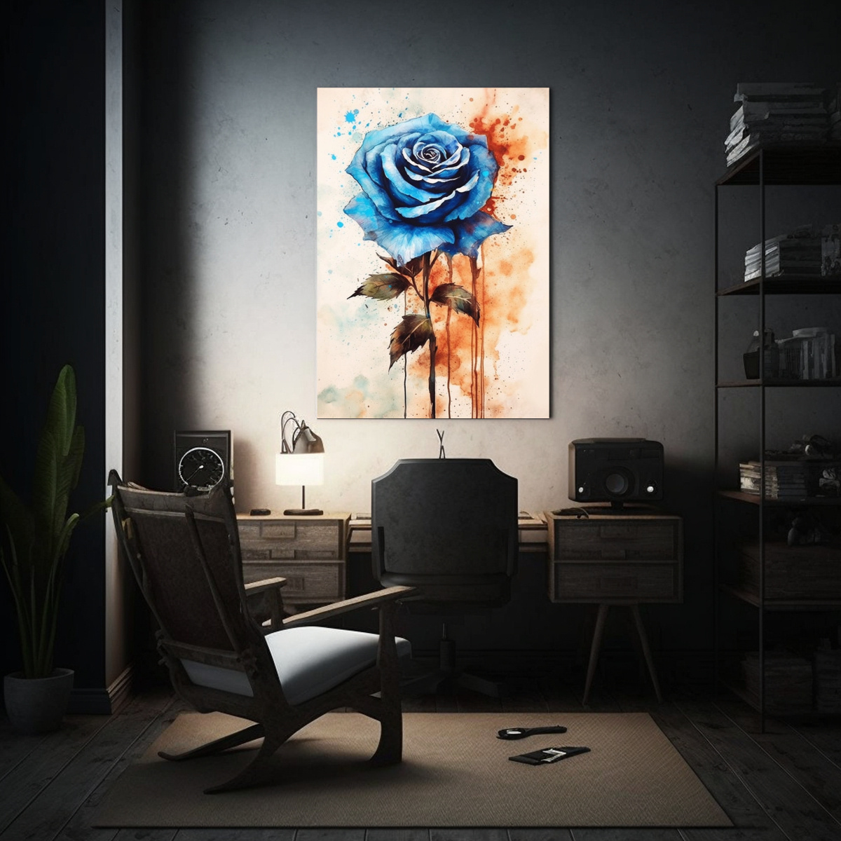 cuadro-inspirador-de-flores-en-estilo-acuarela-y-tinta-1