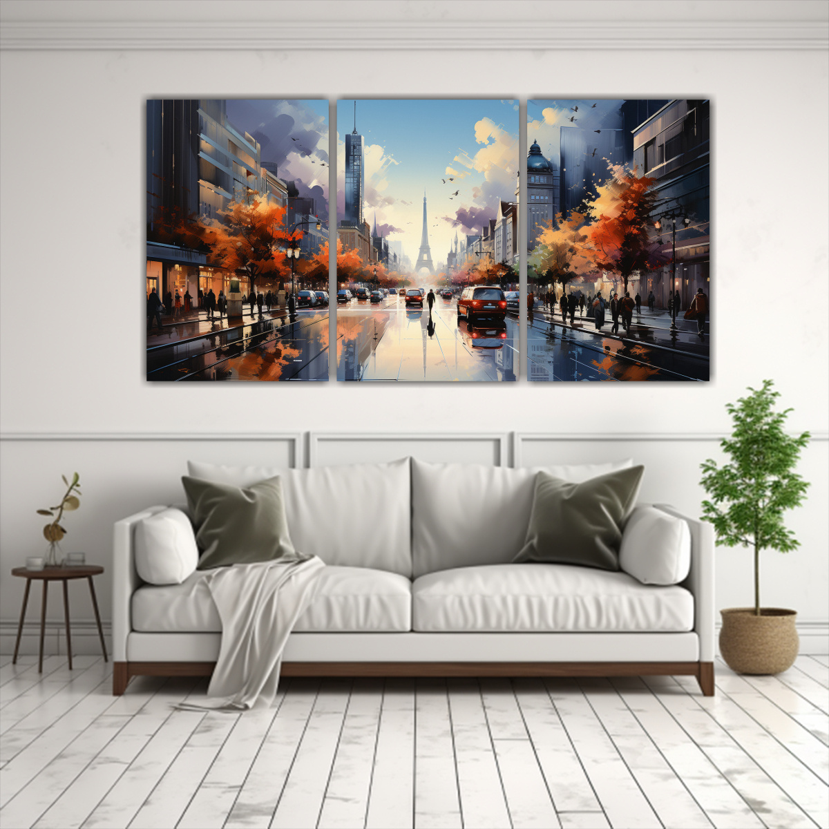 cuadro-lienzo-acuarela-ciudad-urbana-calle-animada-1