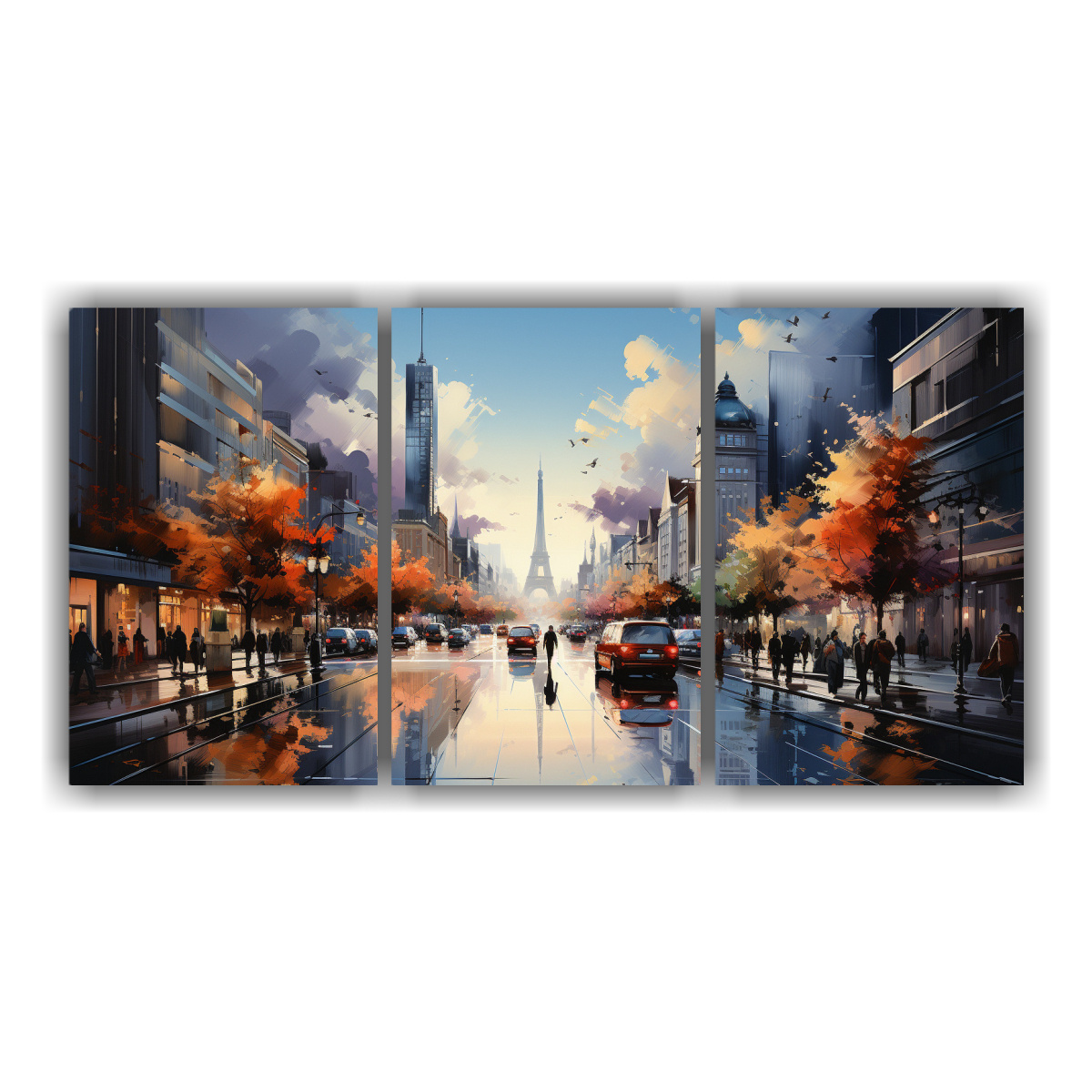 cuadro-lienzo-acuarela-ciudad-urbana-calle-animada