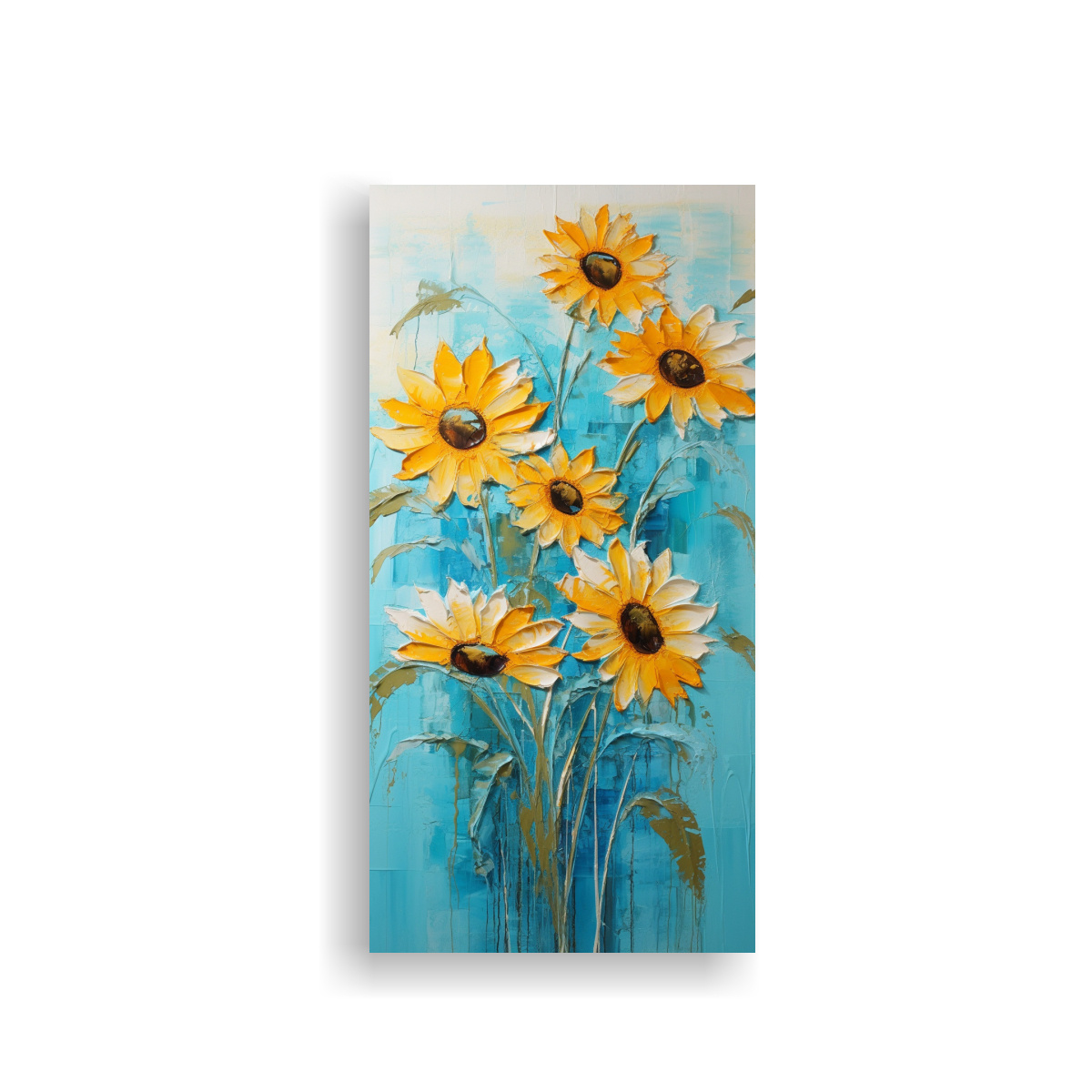 cuadro-lienzo-patr-n-pop-art-girasoles-turquesa-en-la-decoraci-n-