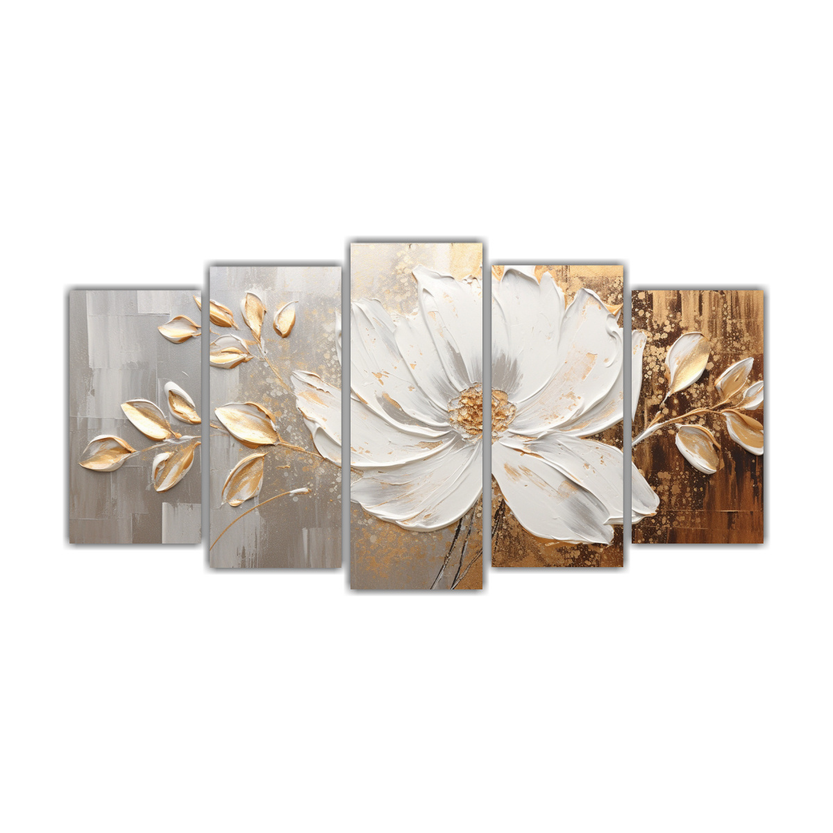 cuadro-lienzo-tela-relieve-flores-doradas-estilo-inspirador-5-piezas