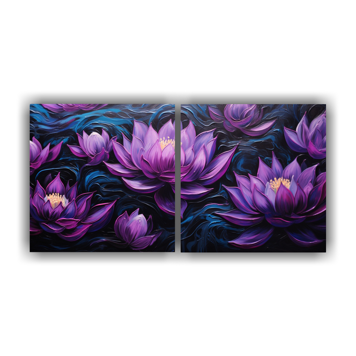 cuadro-luminoso-vintage-de-dos-cuadros-estilo-magic-black-lotus-en-lienzo