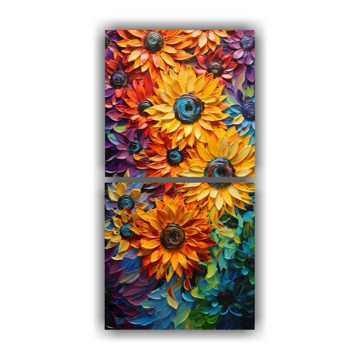 cuadro-moderno-de-dormitorio-con-girasoles-en-colores-arco-ris-en-lienzo-