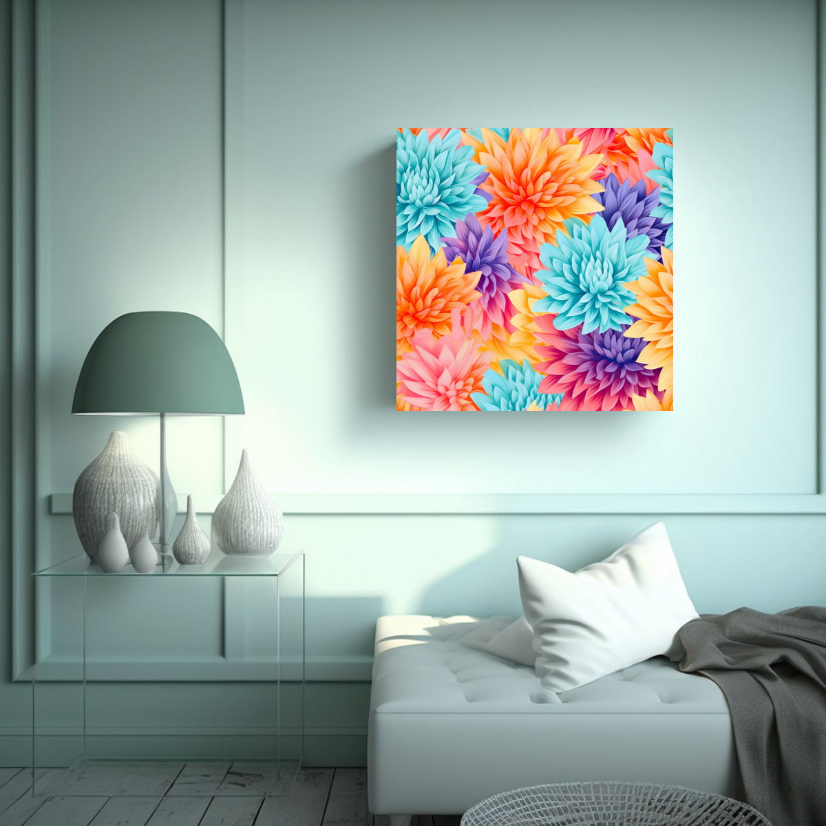 cuadro-moderno-de-patrones-de-dahlias-coloridas-y-felices-1