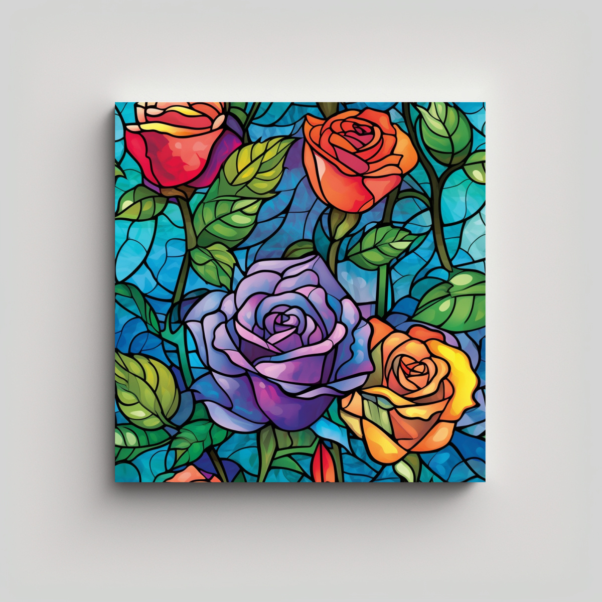 cuadro-mosaico-de-gar-vibrante-en-vidrio-manchado