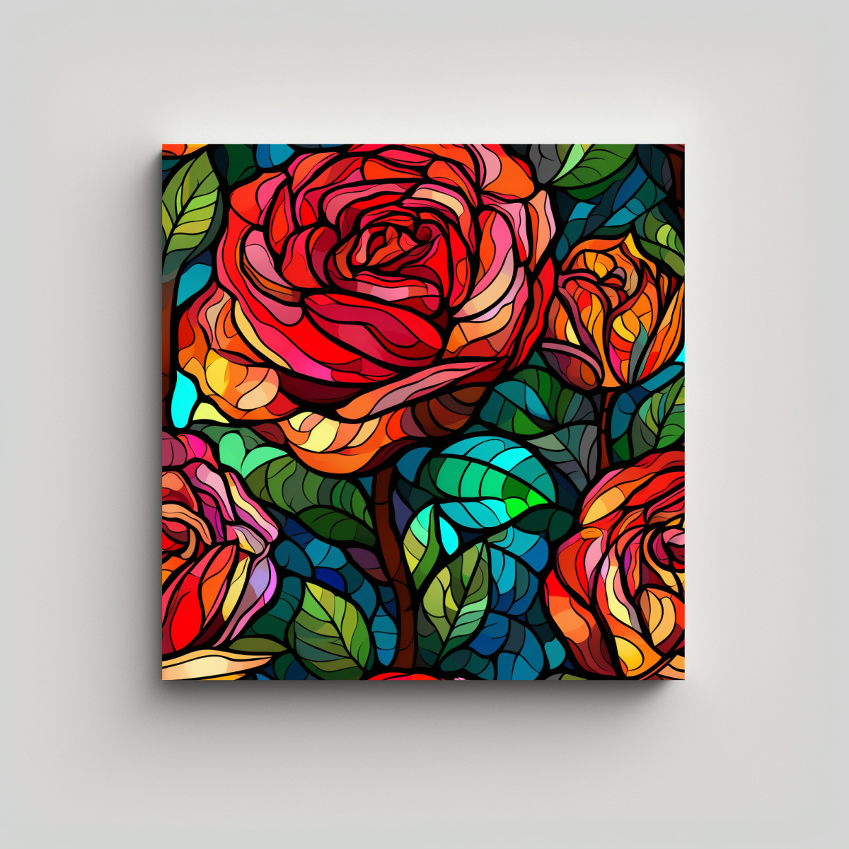 cuadro-mosaico-vibrante-de-gar-en-vidrio-manchado-imagen-armon-a