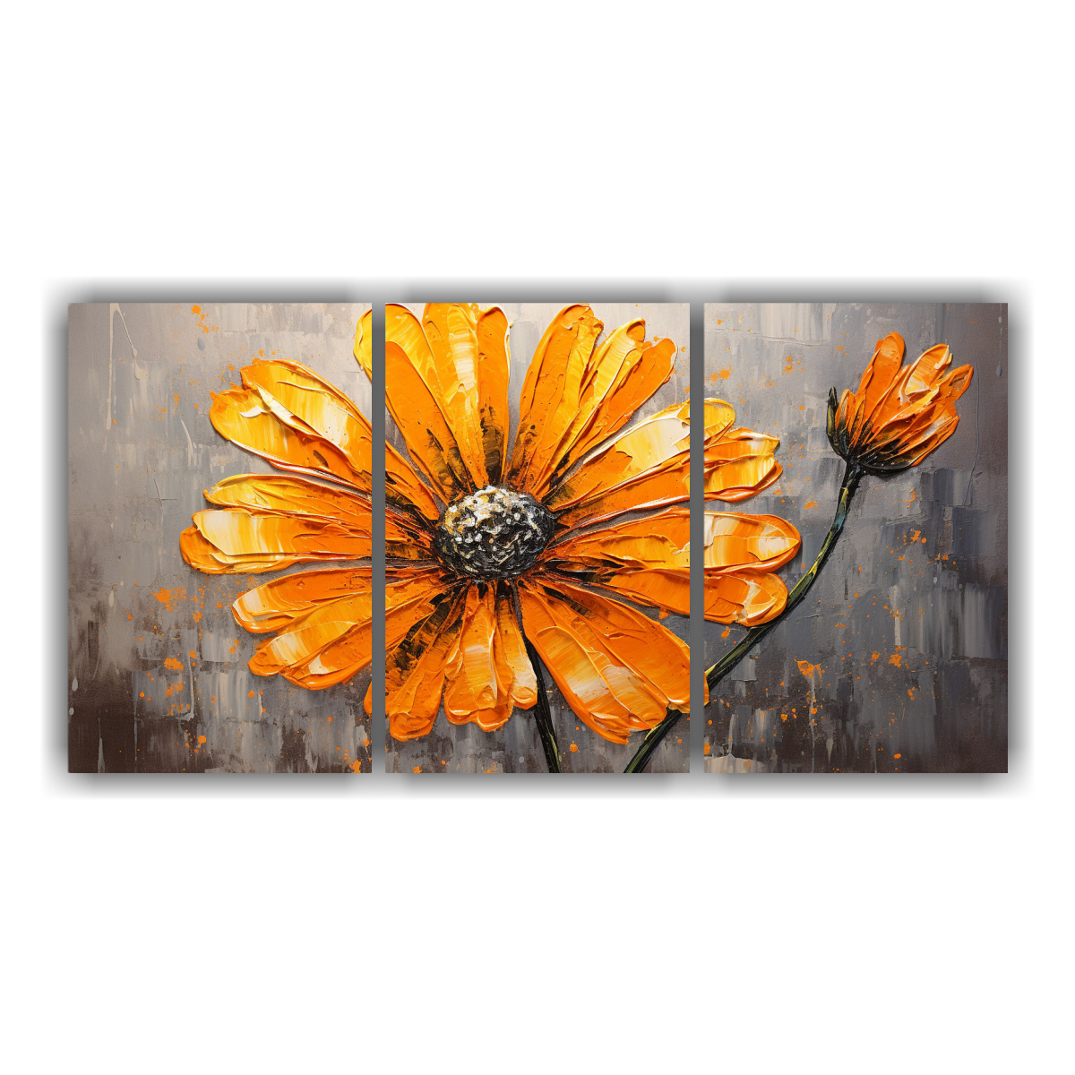 cuadro-movimiento-elegante-de-flor-naranja-en-lienzo-estilo-decorativo
