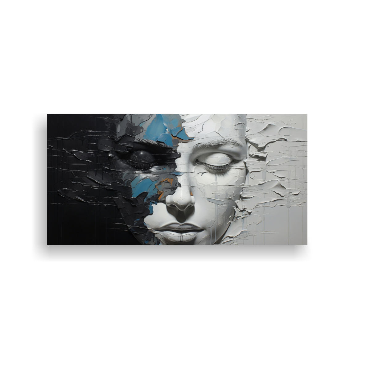 cuadro-movimiento-simple-con-contornos-faciales-y-salpicaduras-plateadas-y-vibrantes