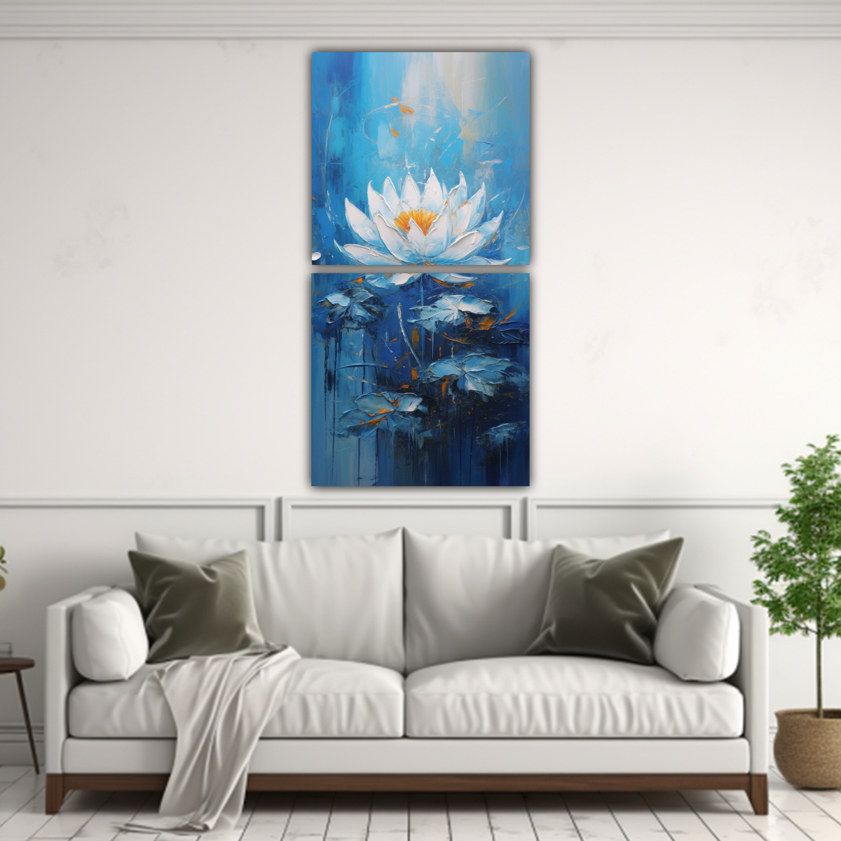 cuadro-mural-de-dos-telas-en-bastidor-estilo-de-pintura-de-loto-azul-en-lienzo-1