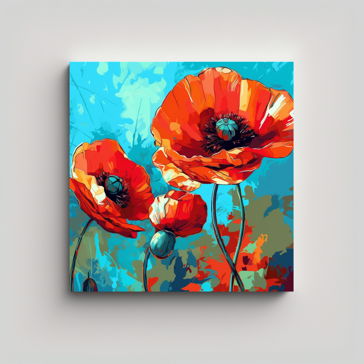 cuadro-pop-art-style-de-amapolas-decoraci-n-juvenil-impactante