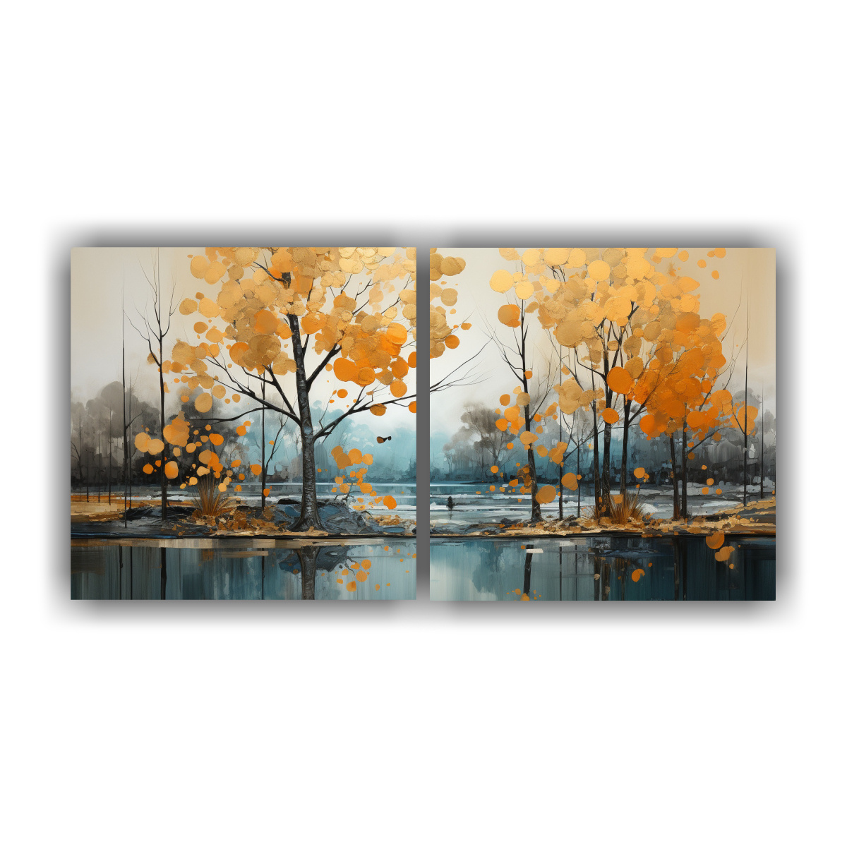 cuadro-regalo-dos-telas-en-bastidor-pintura-abstracta-de-rboles-en-plata-y-oro