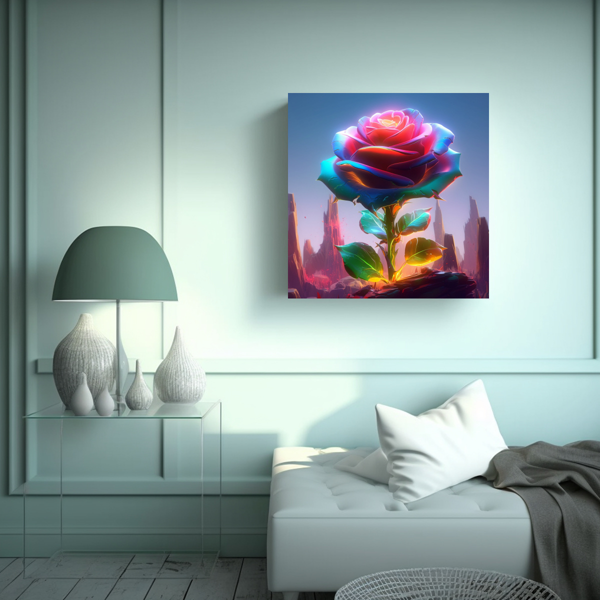 cuadro-sim-trico-de-rosa-multicolor-en-acuarela-sobre-roca-decorativo-1