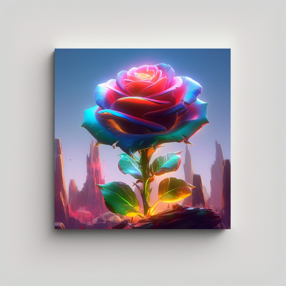 cuadro-sim-trico-de-rosa-multicolor-en-acuarela-sobre-roca-decorativo