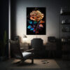 cuadro-sublimado-en-bastidor-tela-originalidad-rosa-con-tallo-y-hojas-arte-abstracto-en-l-nea-hermosa-1
