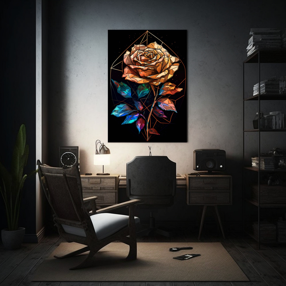 cuadro-sublimado-en-bastidor-tela-originalidad-rosa-con-tallo-y-hojas-arte-abstracto-en-l-nea-hermosa-1
