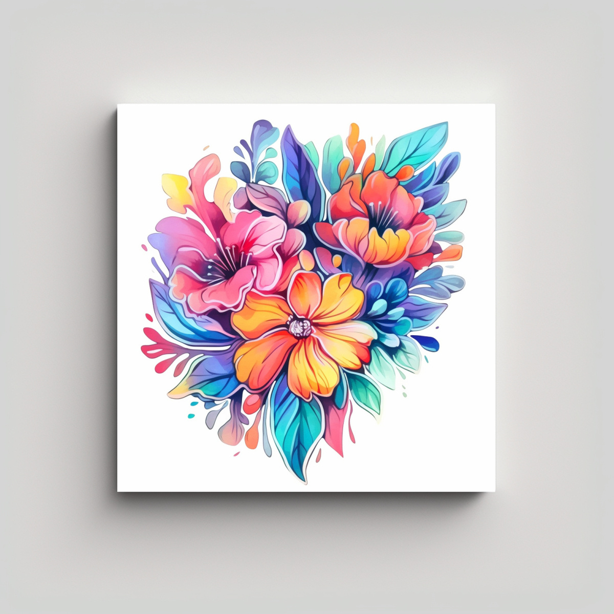 cuadro-surrealista-de-detective-con-flores-acuarela-en-vector