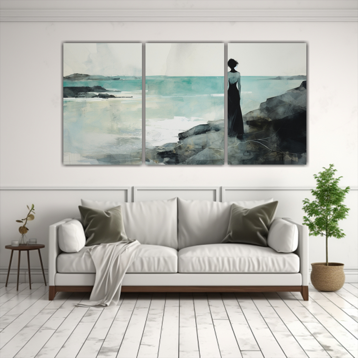 cuadro-tela-horizontal-urbano-plateado-y-turquesa-1