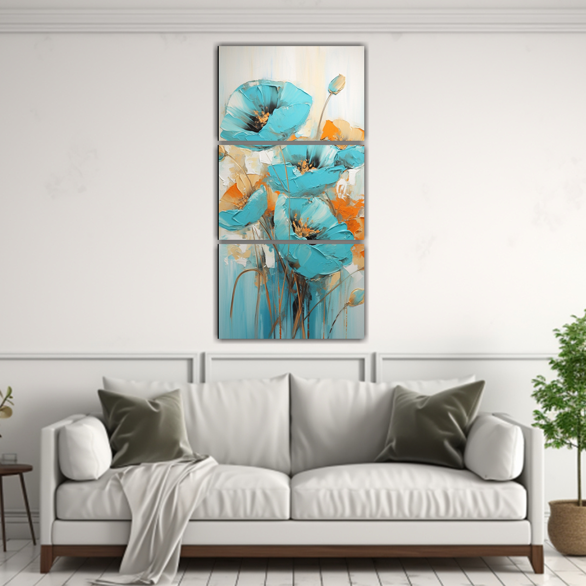 cuadro-tela-sublimada-reflejo-flores-turquesa-estilo-poppies-1