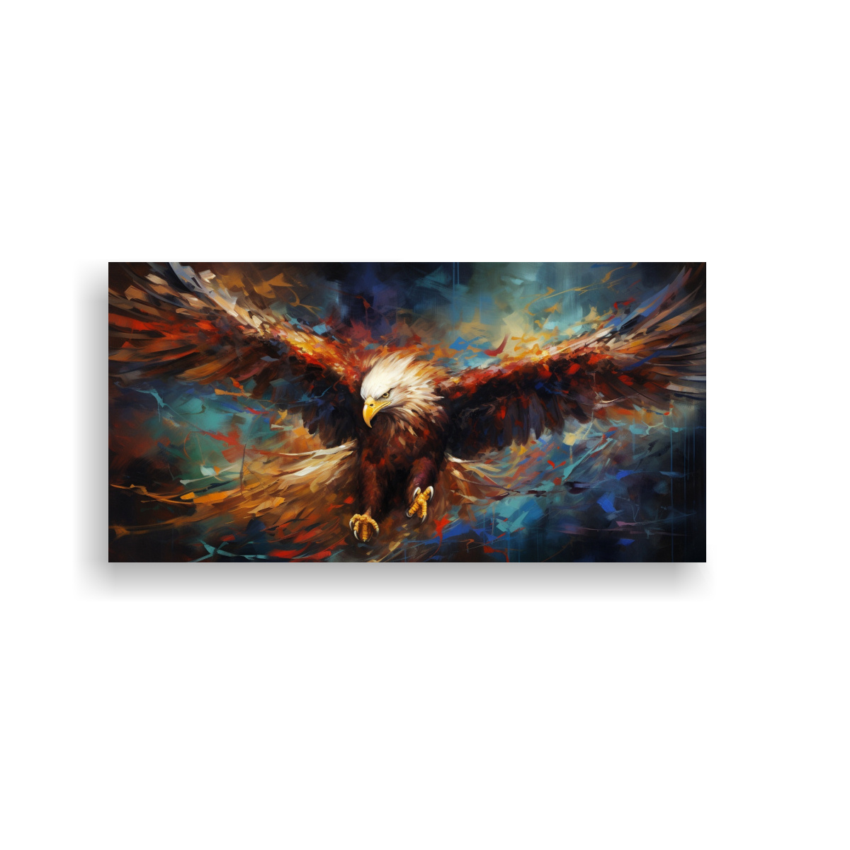 cuadro-tela-tema-intensidad-vuelo-guila-solitaria-