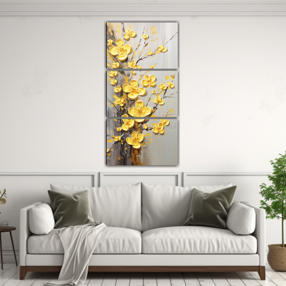 cuadro-tr-ptico-de-arte-gr-fico-con-flores-de-cerezo-amarillas-en-lienzo-1