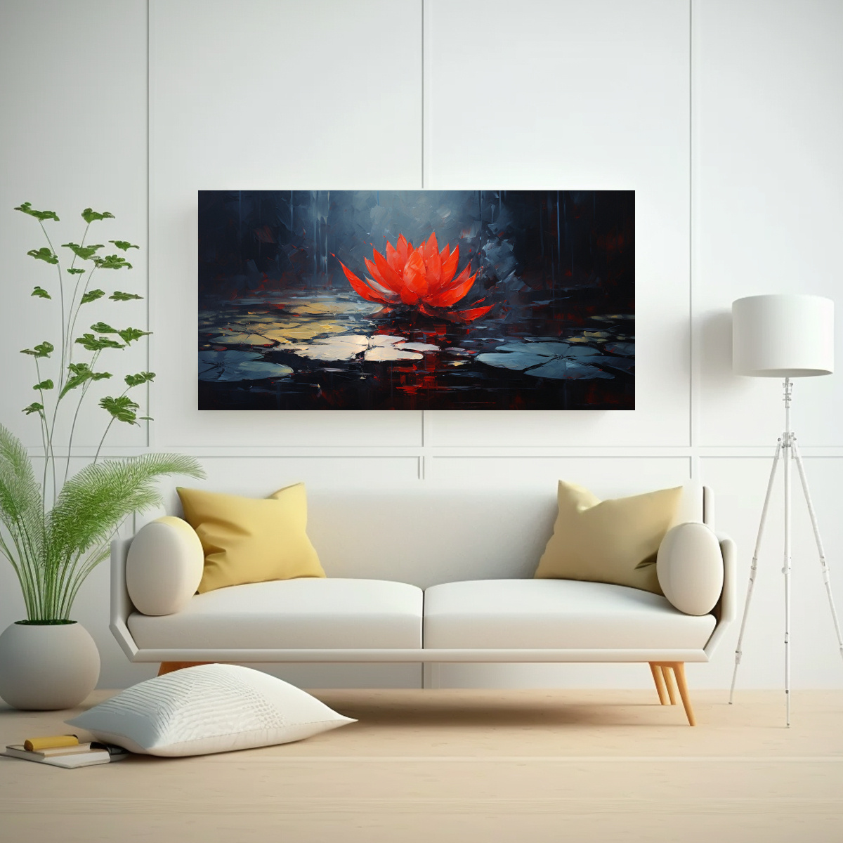 cuadro-vanguardia-nica-pintura-de-loto-negro-en-lienzo-estilo-decorativo-1