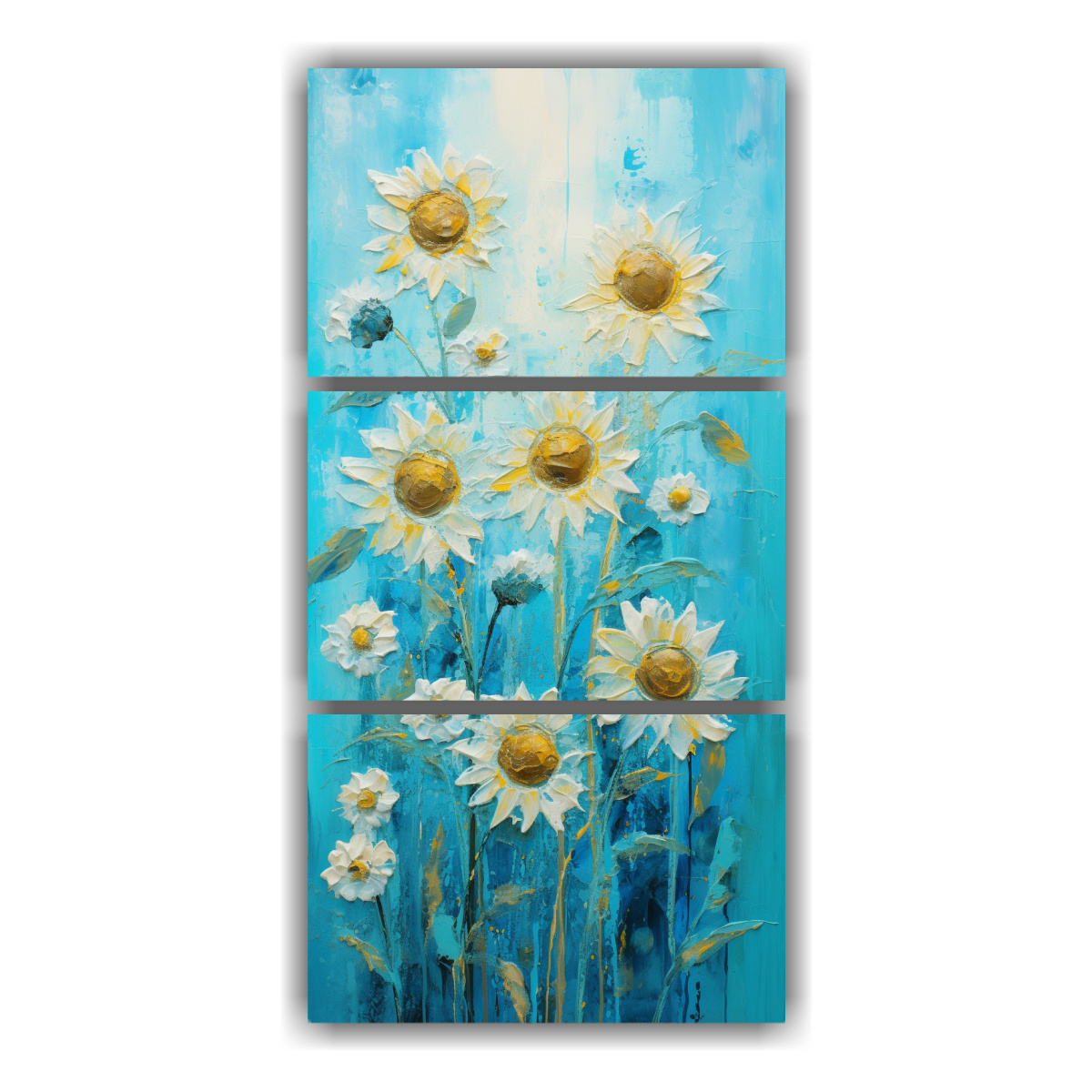 cuadro-vanguardia-turquesa-girasoles-sobre-lienzo-decorativo