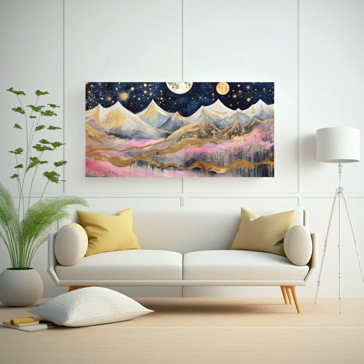 cuadro-vertical-de-modernidad-con-luna-cerca-de-las-monta-as-y-estrellas-1