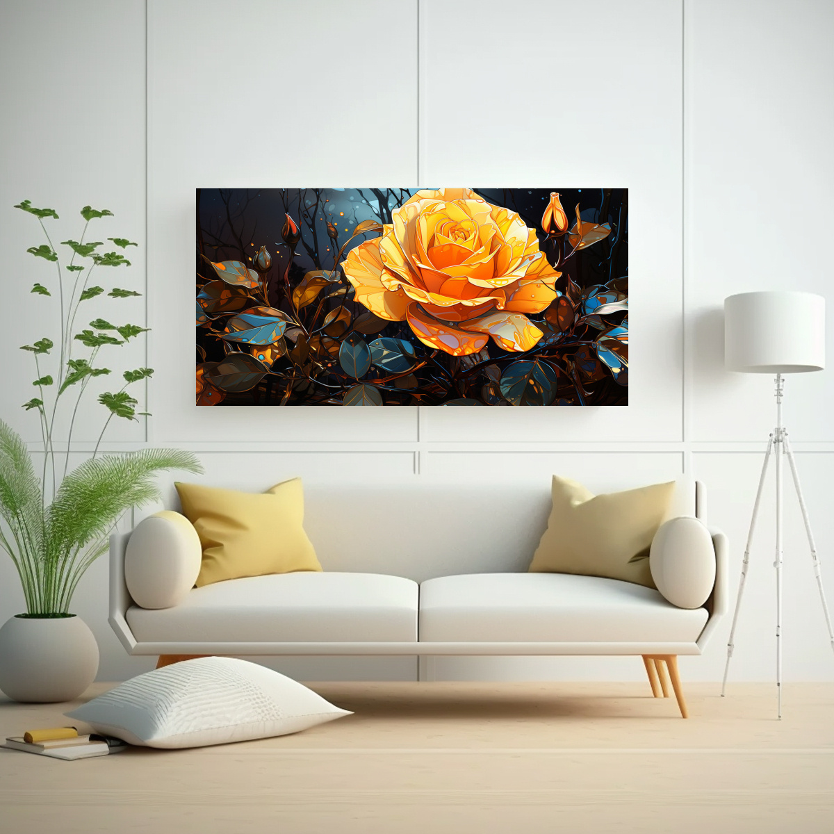 cuadro-vintage-de-imagen-pop-art-de-rosa-amarilla-brillante-1