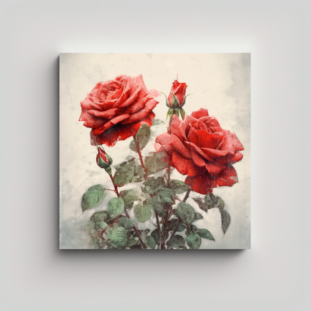 cuadro-vintage-de-rosas-rojas-en-tela-con-finas-l-neas