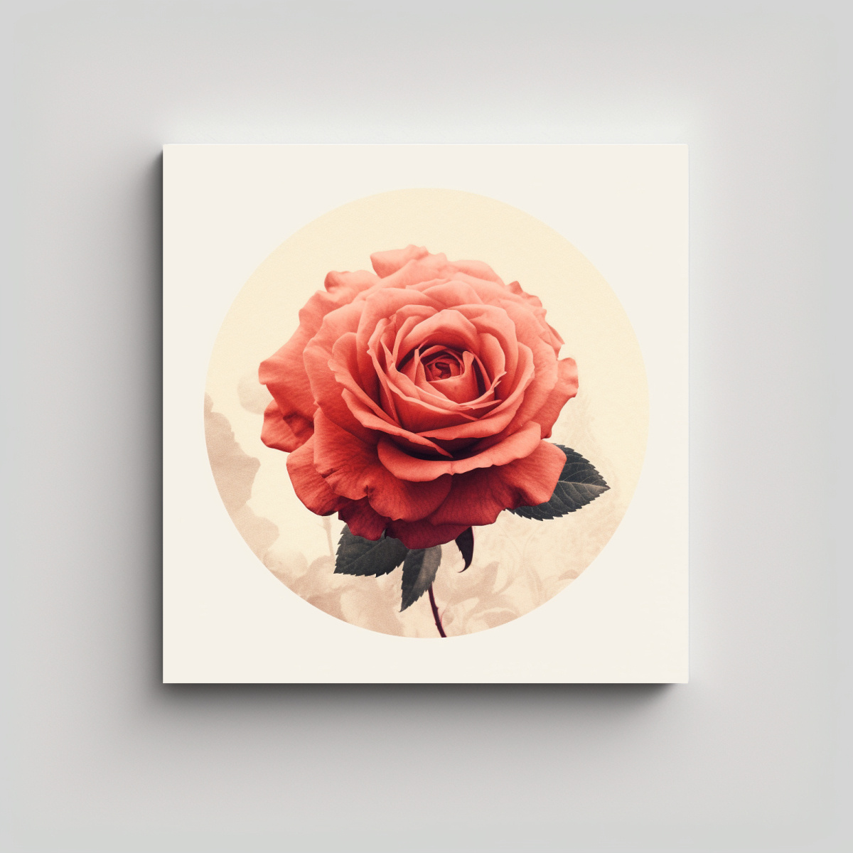 cuadro-vintage-rosa-roja-expresividad-tono-real-y-desgastado