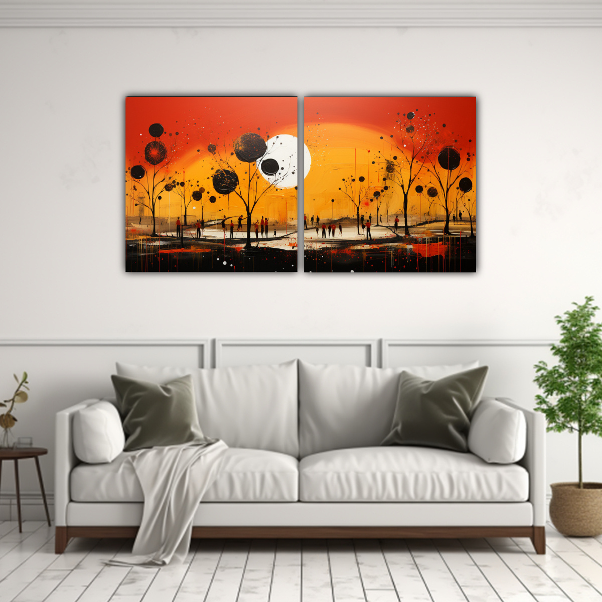 cuadros-abstracci-n-amarillo-y-rojo-pintura-abstracta-en-gama-de-colores-1