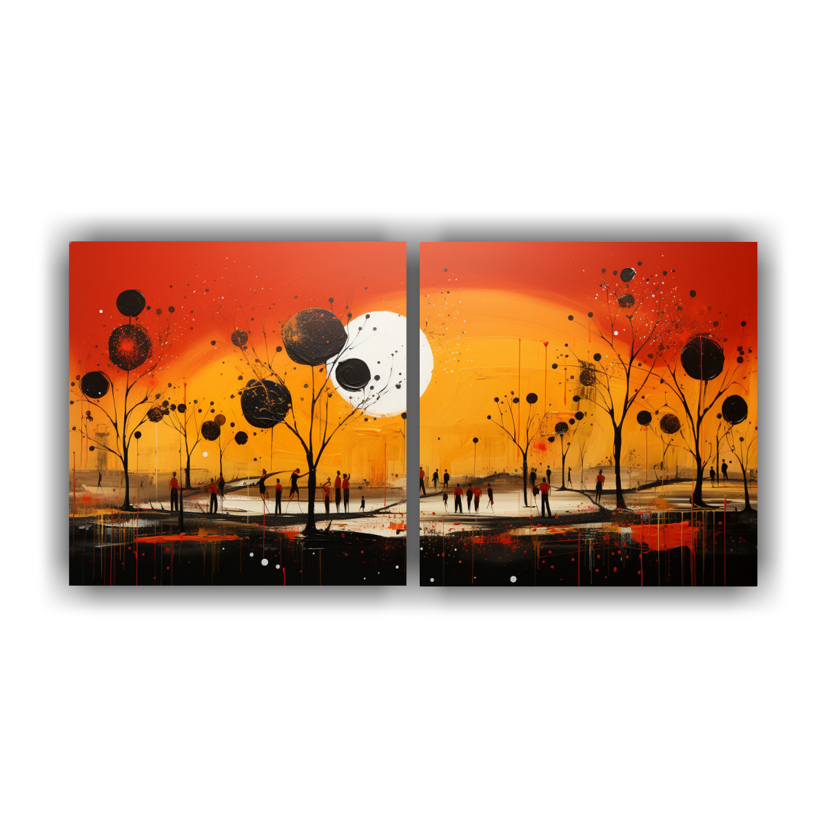 cuadros-abstracci-n-amarillo-y-rojo-pintura-abstracta-en-gama-de-colores