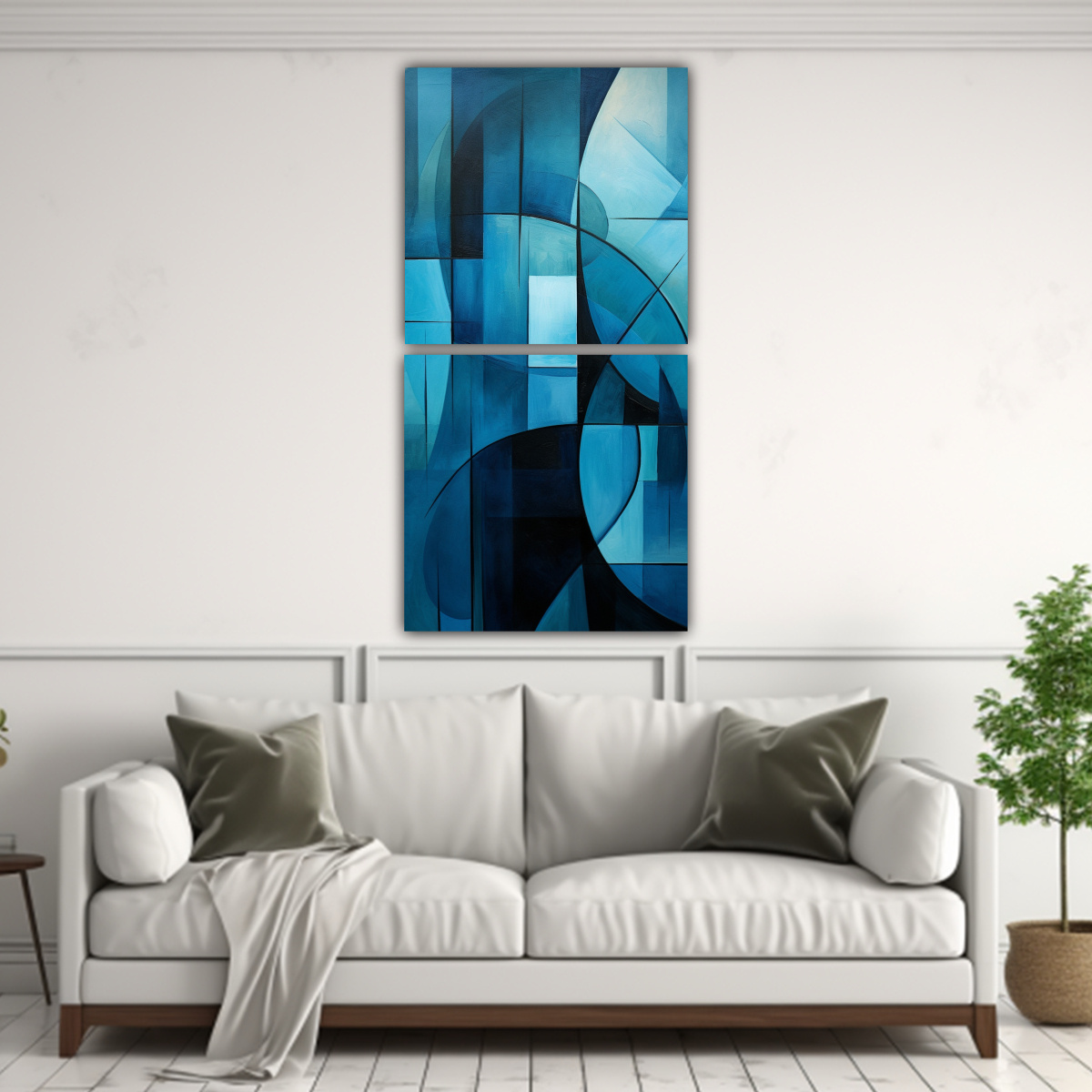 cuadros-abstractos-azul-turquesa-para-decoraci-n-con-finas-l-neas-1
