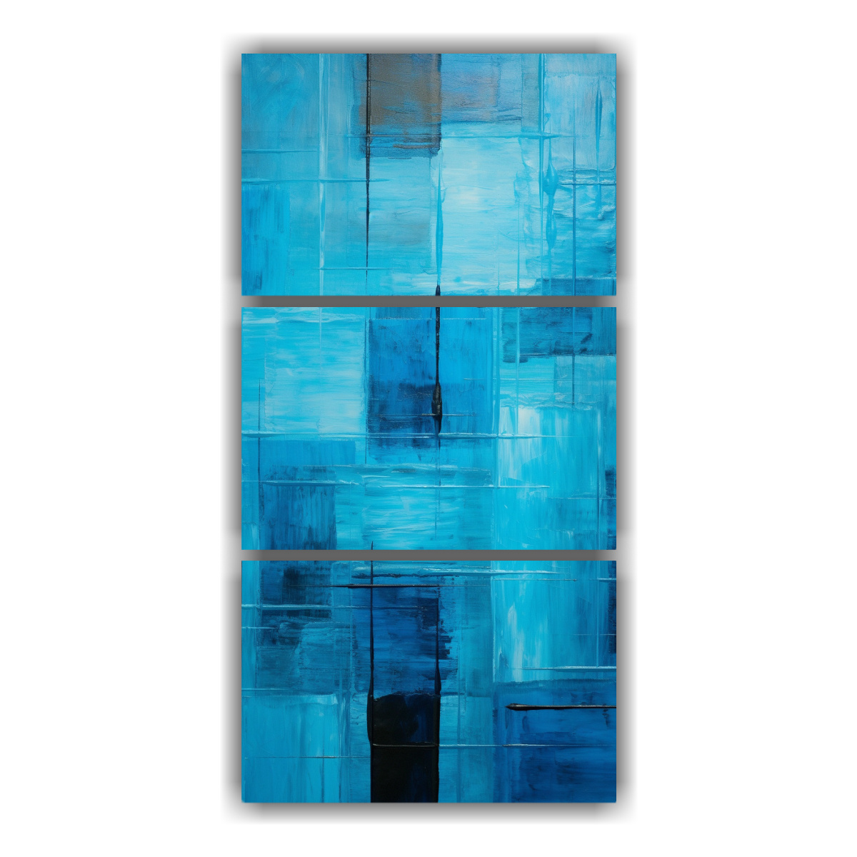 cuadros-abstractos-azul-turquesa-tres-artes-patron-intenso-alegr-a-