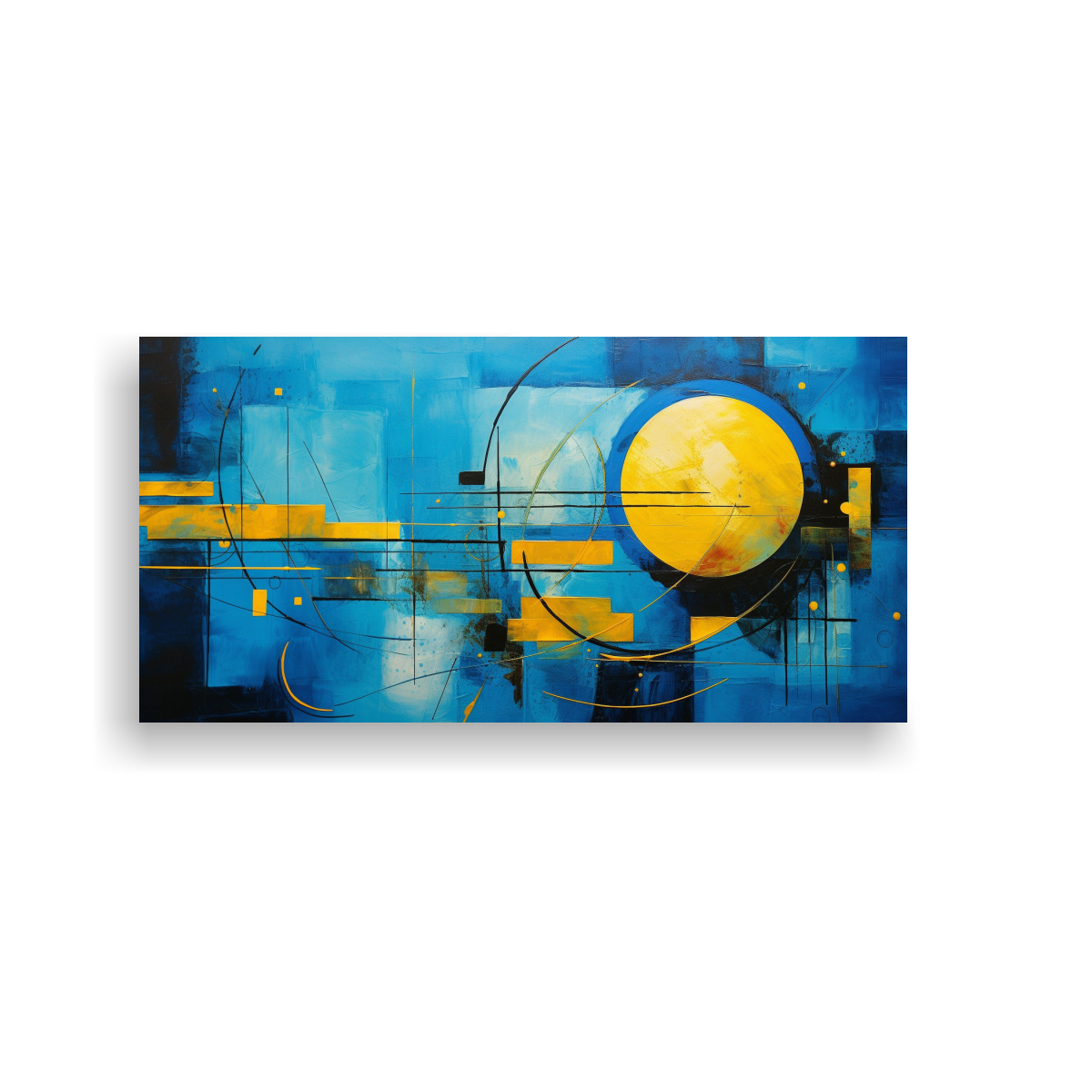 cuadros-abstractos-azul-y-amarillo-galer-a-de-simplicidad-