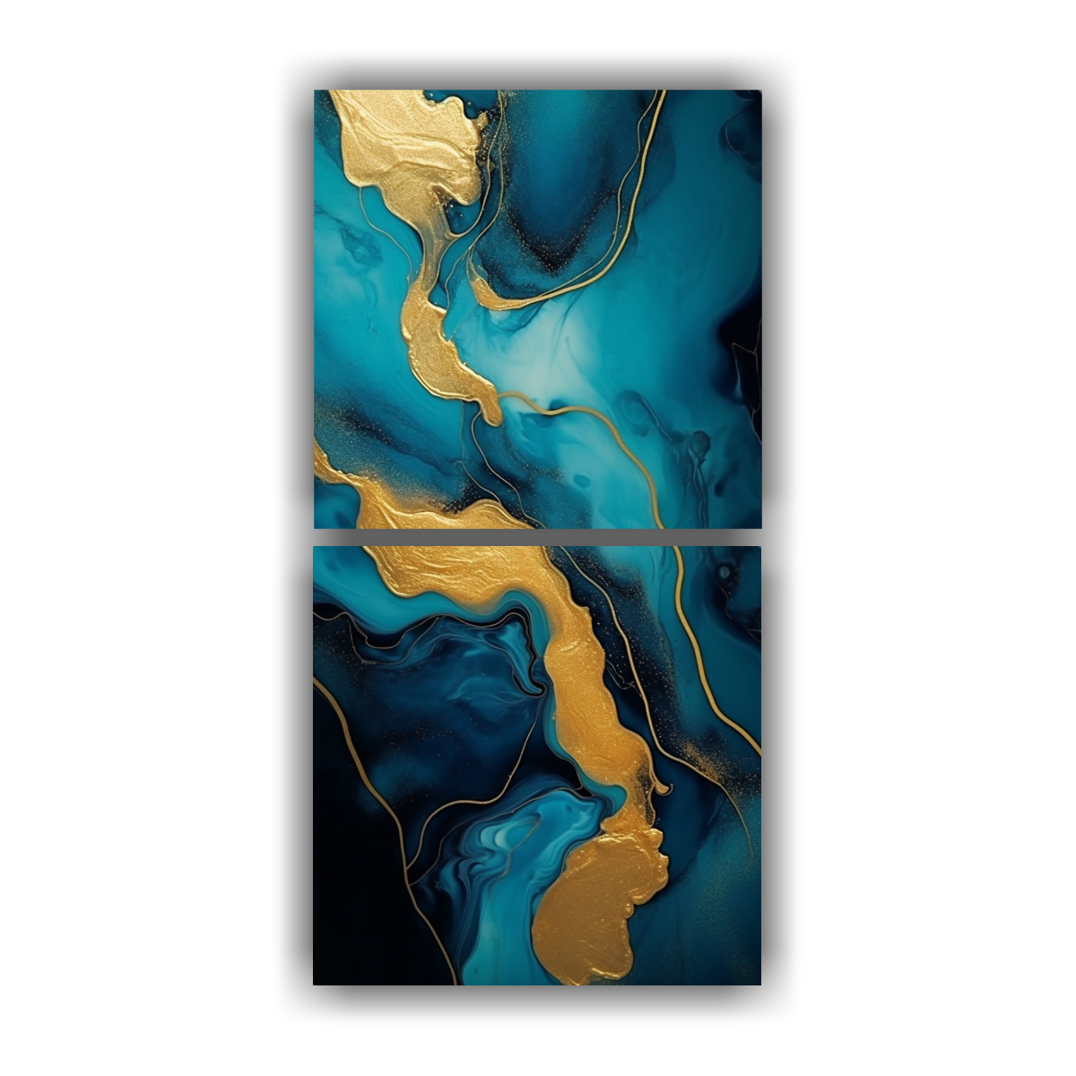 cuadros-abstractos-con-tonos-azules-dorados-y-negros