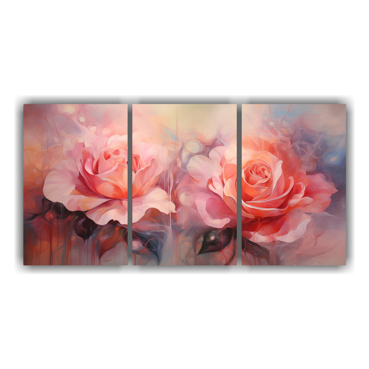 cuadros-abstractos-con-tonos-rosas-en-relieve-intensos-para-decoraci-n