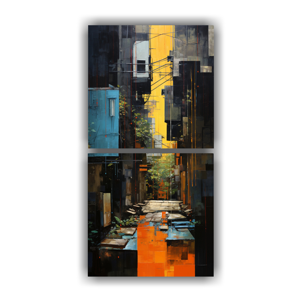 cuadros-abstractos-de-encuentros-serendipitosos-en-calles-abstractas