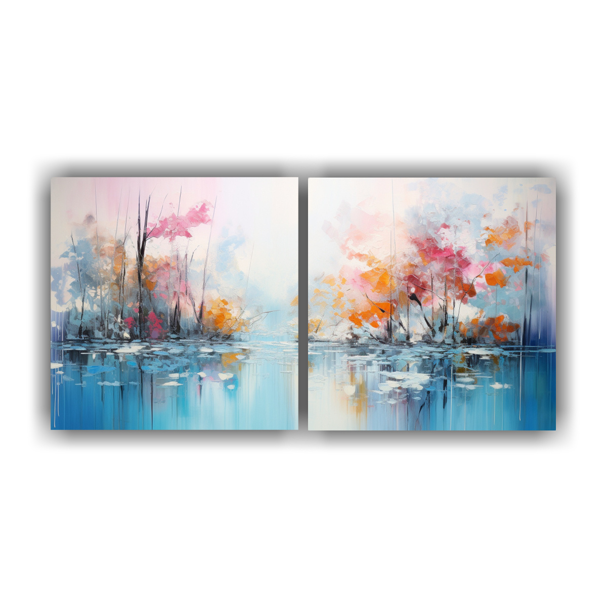 cuadros-abstractos-de-oficina-bosque-sereno-en-el-estanque-pinturas-decorativas-title-is-60-characters-