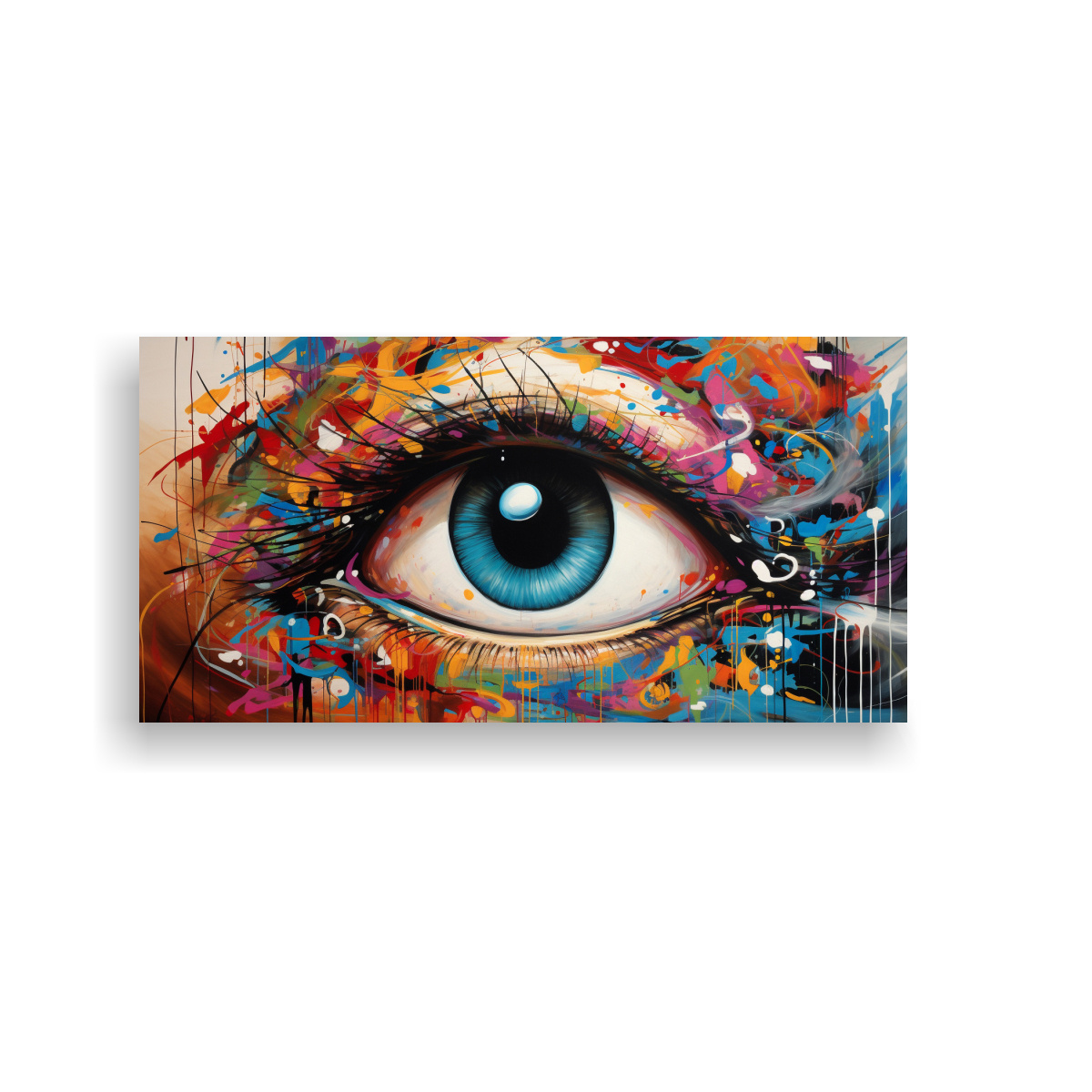 cuadros-abstractos-de-ojos-con-efecto-visual-en-canva