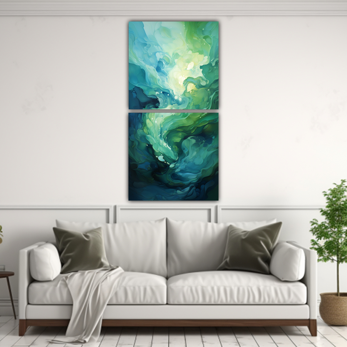 cuadros-abstractos-de-pintura-verde-para-decoraci-n-1