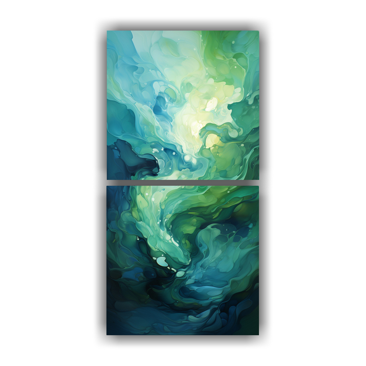 cuadros-abstractos-de-pintura-verde-para-decoraci-n