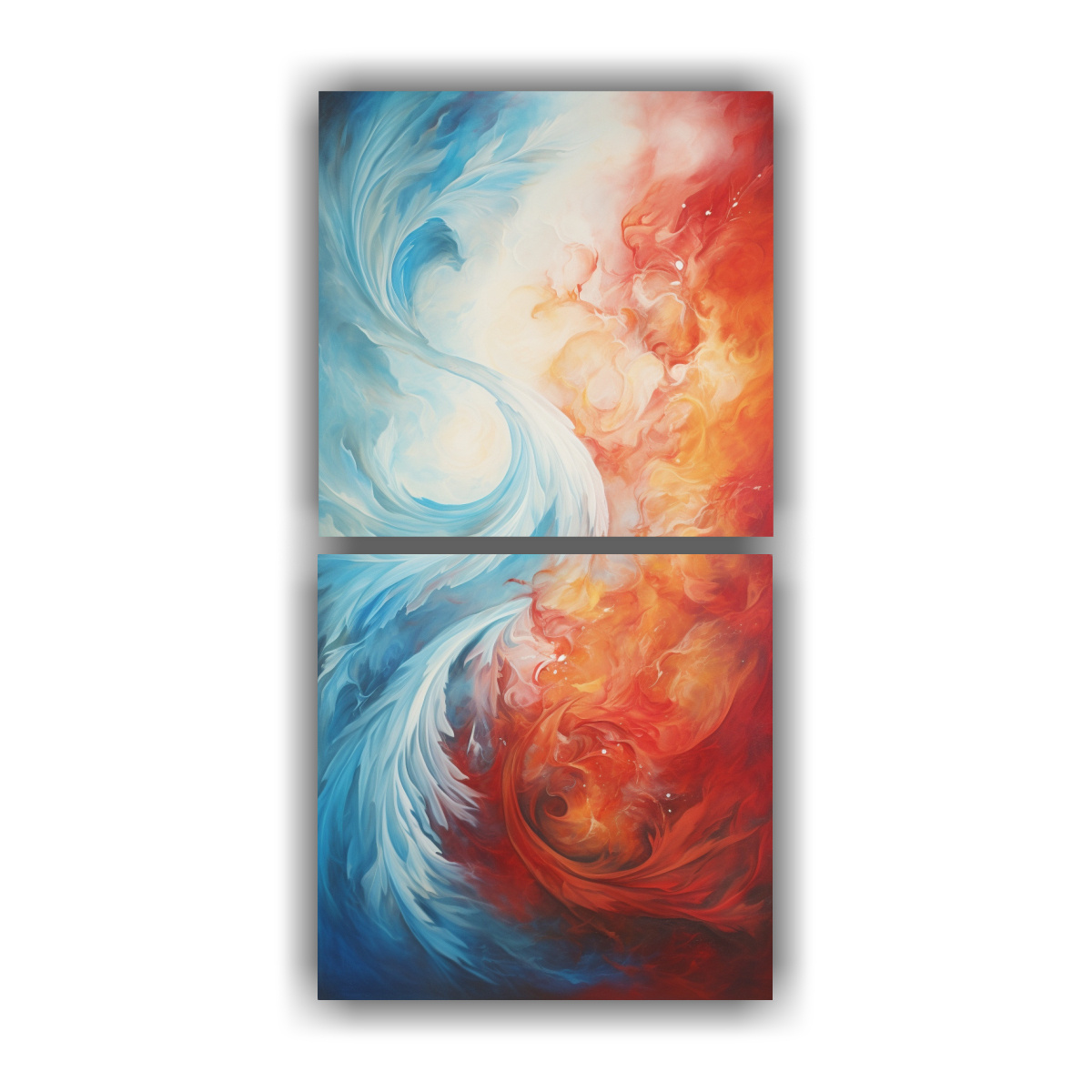 cuadros-abstractos-en-relieve-el-baile-del-fuego-y-el-hielo-