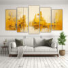 cuadros-abstractos-en-tonos-amarillos-arte-de-pared-moderno-1